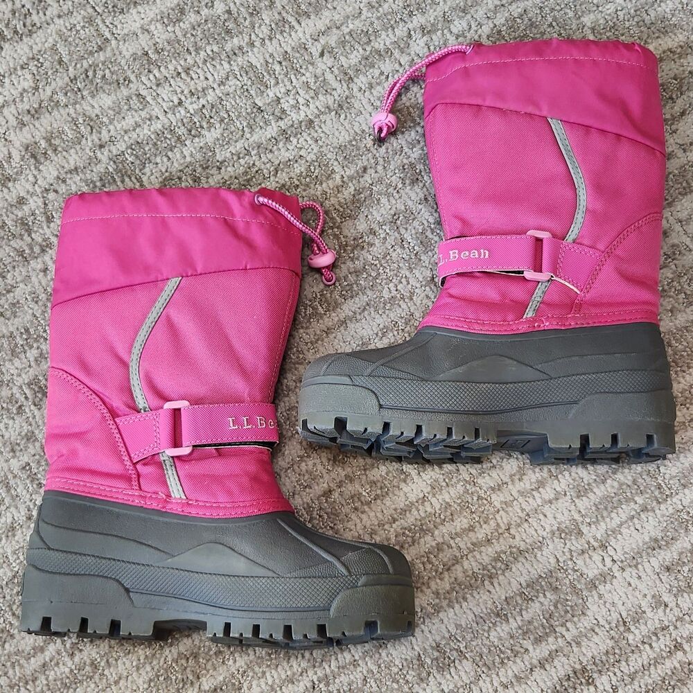 LL Bean kid's Northwoods snow boots pink size 2 youth (LLB Item 238064) - Picture 6 of 8